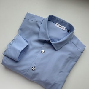 Camisa 3 Botones Azul Cielo